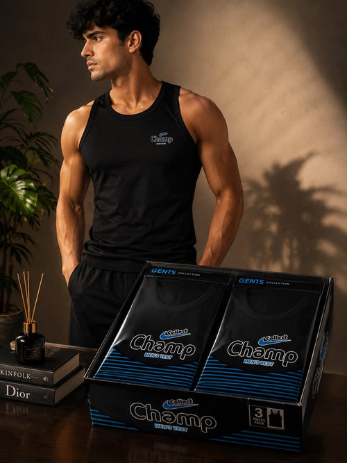 Collect Champ West Pack off 6 pcs Black Cotton