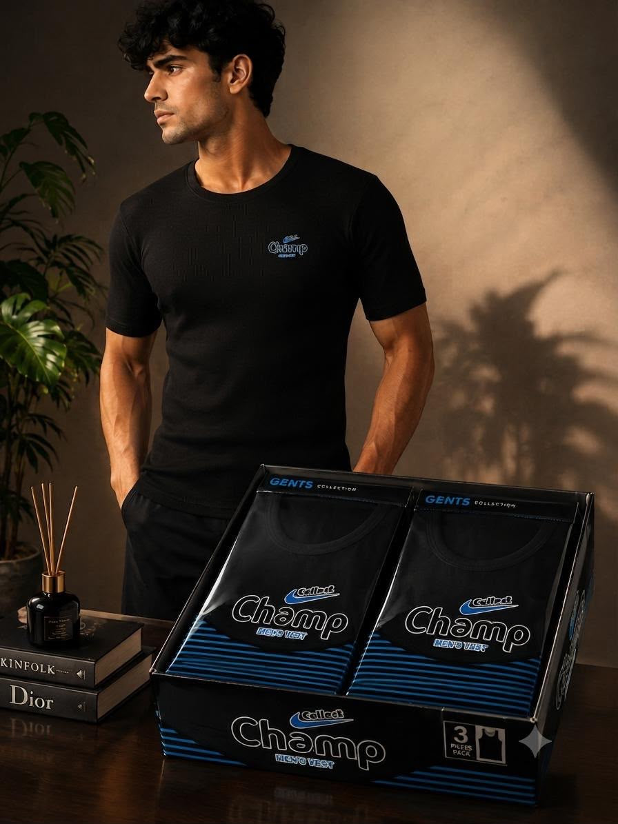 Collect Champ West Pack off 6 pcs Black Cotton