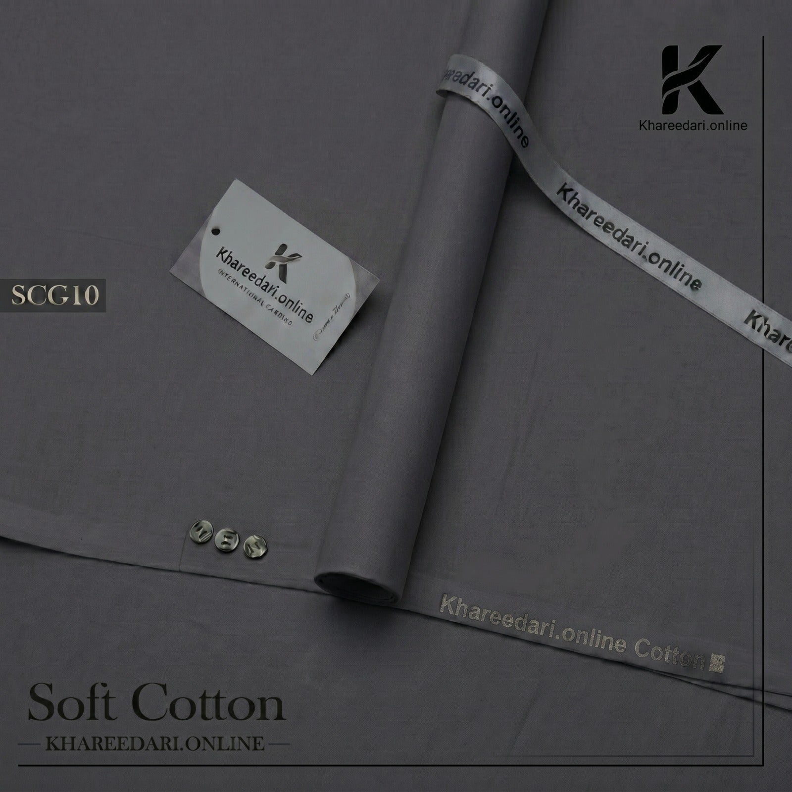 Sunshine Cotton Charcoal grey